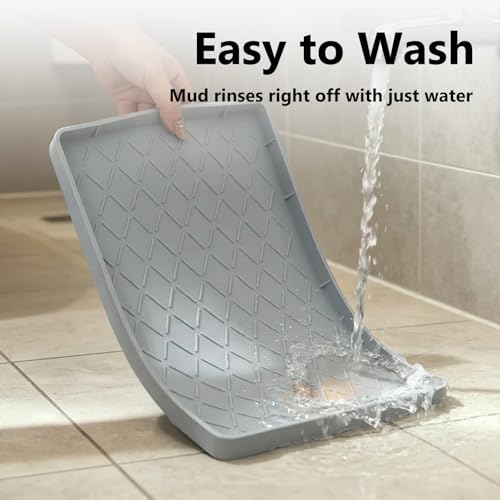 Mateeylife Under Sink Mat Kitchen Waterproof, Silicone Sink Tray 22"X31" - color: Light Grey, size: 22''W x 31''L