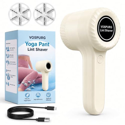 Fabric Shaver for Yoga Pants Leggings Activewear, Electric Lint Shaver, Clothes Pilling Remover for Clothing Yoga Leggings, Safe Shavers to Remove Pilling, Rechargeable Clothes Lint Fuzz Depiller