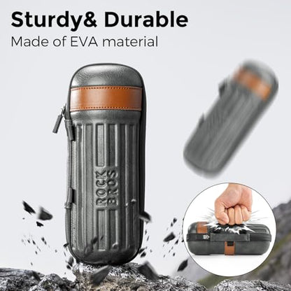ROCKBROS Bicycle Capsule Repair Tool Bag& Storage Box, Bicycle Maintenance Accessories Organizer with Zipper