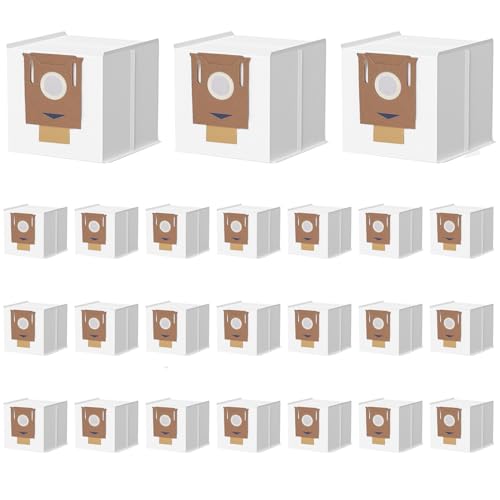 24 Pack Dust Bags Replacement for Ecovacs Deebot Ozmo T8, T8+, T8 AIVI, N8 Pro Plus, N8 Pro, DX93, DDX96 Robot Vacuum Cleaner with Self-Empty Station, 3.5L Large Capacity - size: 24pack