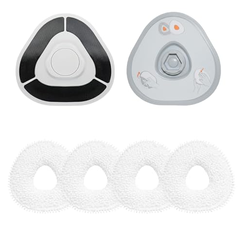 2 Mop pad Holders and 4 mop Pads,Replacement Accessories Compatible with Narwal Freo Z Ultra, Freo Z10, Freo X Ultra, Freo, Freo Pro (Freo X/Z/Z10/Pro)