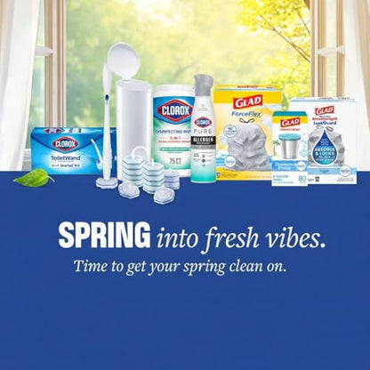 Clorox ToiletWand Toilet Cleaning Starter Kit, 1 Kit with 6 Refill Heads - size: 1 Count (Pack of 1)