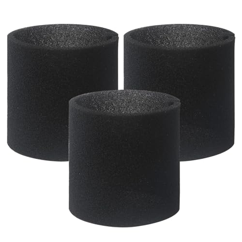 DFD 3 Pcs 90585 Foam Sleeve Filter Replacement Compatiable with Genie Shop Wet Dry Vacuums & for Shop Vac for Vacmaster, VF2001 Foam Replacements Filters for Wet Dry Vacuum Cleaner - style: 3Pcs 90585