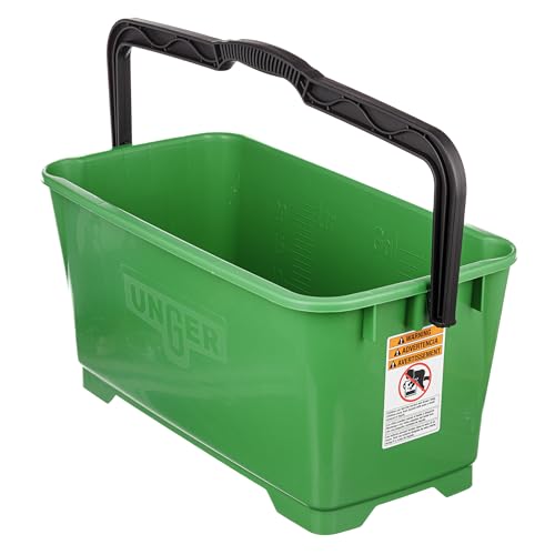 UNGER Commercial 6 Gallon Window Cleaning Bucket Green QB220