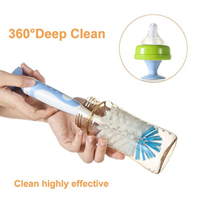Chemimoso Baby Bottle Brush, Water Bottle Brush Cleaner, Cup Brush - color: Grey 2