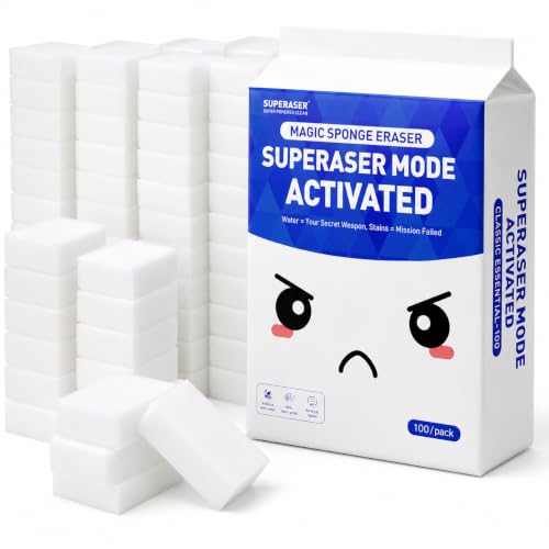 Bulk 100 Pack Melamine Magic Sponge Erasers - size: 100/Pack