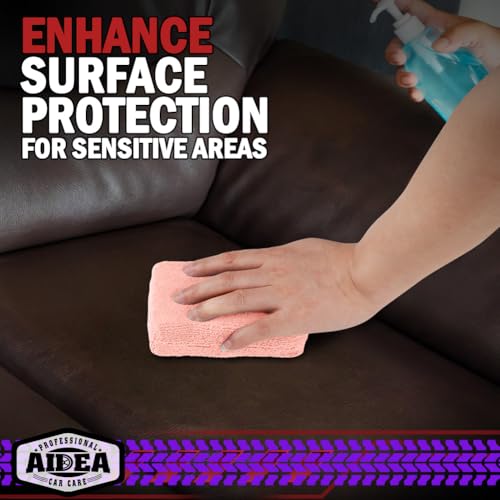 AIDEA Microfiber Applicator Pads-8 Pack, Car Wash Sponge, Pink - color: Pink, size: 8 PK