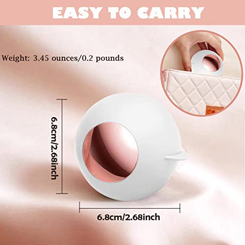 CALMTEE Reusable Gel Lint Roller Ball, Sticky Washable lint Roller Portable Small Dog Cat Pet Hair Lint Remover Tool for Clothes, Pocket Traveling Essentials - color: White