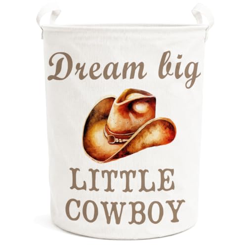 Western Cowboy Hat Laundry Basket Hamper - color: Western Cowboy - 02