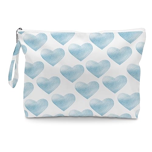 Fokongna Heart Wet Bag, For Swimsuit Travel Makeup Bag Waterproof Large Capacity for Women Girls Mom Sister Friends Boho Heart Romantic Gifts - color: Heart02