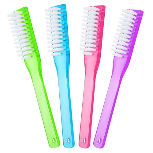 Nail Brush for Cleaning Fingernails Handle Grip Nail Scrubber Brush 4 Pack Kitchen Cleaning Brush Small Shoe Cleaner Brush Laundry Stain Brush for Household Cleaning