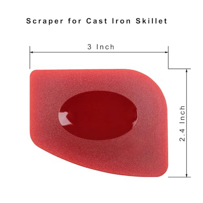 Professional Food Scraper Pan Scraper, Sturdy Grill Pan Cleaning Scraper, Multi-Use Food Scrapper for Kitchen & Grilling