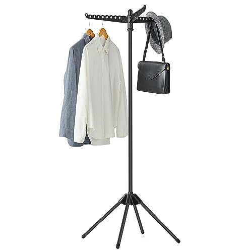 SONGMICS Clothes Drying Rack, 61.6-Inch Drying Rack, 3 Rotatable Arms - color: Black, style: 1-Tier