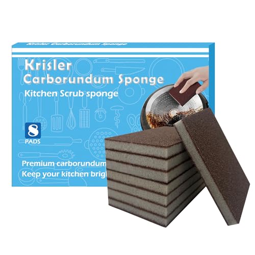 Krisler Carborundum Sponge Nano Emery Sponges, 8pc - size: 0.4 Inch (Pack of 8)