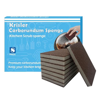 Krisler Carborundum Sponge Nano Emery Sponges, 8pc - size: 0.4 Inch (Pack of 8)