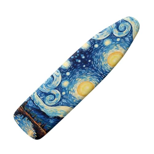 Flashideas Starry Night Ironing Board Cover and Pad- 52" x 13" Iron Board Cover with Padding Fits Standard Size, Iron Board Cover Accessories - color: Starry Night