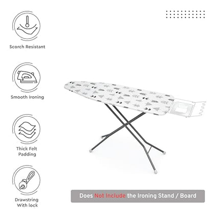 Encasa XO Ironing Board Cover and Pad 54"x15" Large, Thick Felt - color: Black Arrow, size: Large (54"x15")