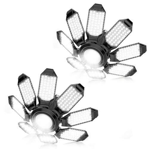 Garage Lights - 2Pack Ultra Bright Garage Lights Ceiling Led 6500K - size: 250W - 2Pack