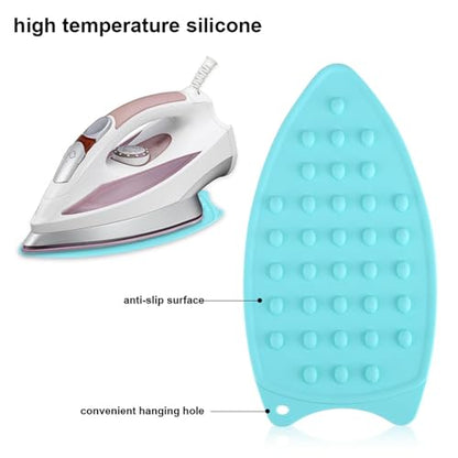 Silicone Rest Pad, Protective Surface for Mini Iron Pad Protection Ironing Rest (Cyan) - color: Cyan