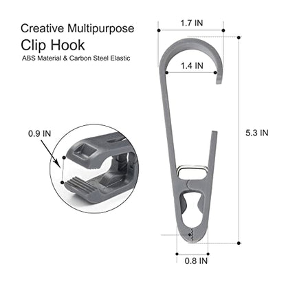 Large Laundry Hook Clothes pins 4Pcs Sock Clip Laundry Clips with Springs, Strong Plastic Clothes Drying Line Pegsfor Home Kitchen Outdoor (White - color: 4 White