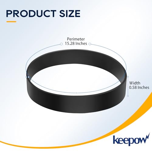 KEEPOW Vacuum Belt Compatible with Eureka Airspeed Compact Bagless Upright - size: 2*Belts