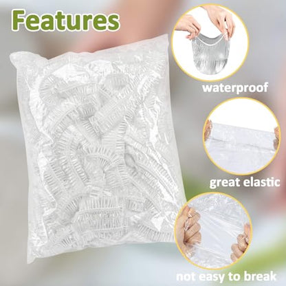 MAQIHAN 200 Bowl Covers for Bread Proofing - Medium Plastic Wrap for Food - size: Medium