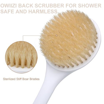 OWIIZI Long Handle Back Scrubber for Shower Bath Brush for Men Women