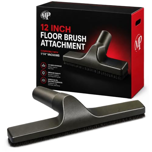 MP Maresh Products Floor Brush Attachment - Horsehair Brush, Black, 12 inch - size: 12 Inch Black