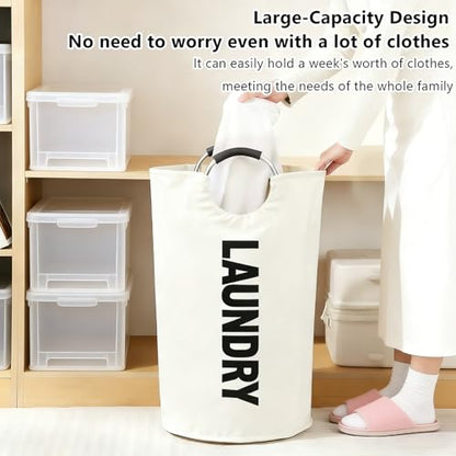 A Large 90 Liter Laundry,Beige - color: beige