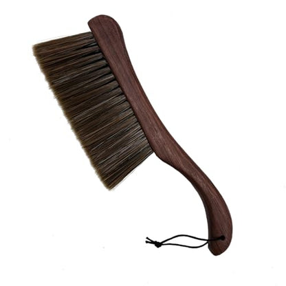 Hand Broom Soft Bristles Duster with Solid Wood Handle Quick Dusting Brush for Sofa Bed Furniture Musical Instruments (Chicken Wing Wood) - color: Chicken Wing Wood