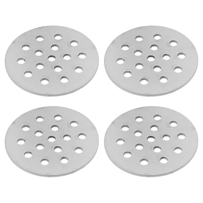 Round Drain Cover Grates 1.57"/4cm Dia Drain, 304 Stainless Steel Drainage Grate Cover Round Replacement Floor Drain Strainer for Shower, Bathroom Floor, Balcony, and Outdoor Garden Drains -4pcs - size: 1.57"/4cm