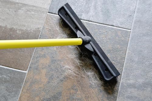FURemover Pet Hair Removal Rubber Broom, 58" Telescopic Handle with Cloth - color: Furemover Original Broom With Cloth