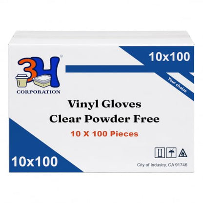 Vinyl Disposable Gloves, Latex Free, Powder Free, Food Safe for Meal Prep, Cooking, Cleaning, Hair Dye - color: Clear, size: 1000 - Medium