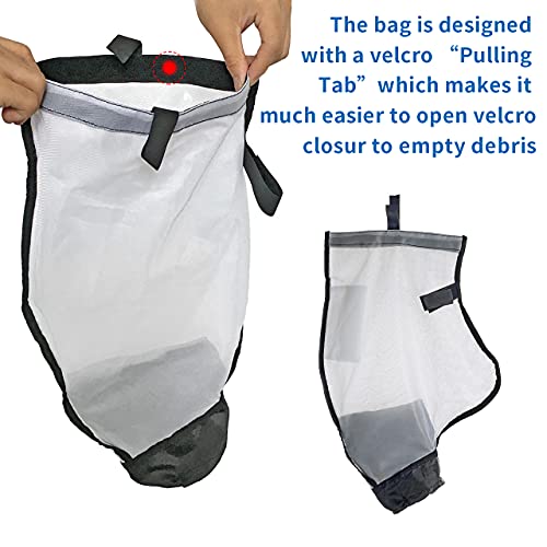 360240 Racer Pool Cleaner Debris Bag Kit/with Hook & Loop Fastener, for Pentair Automatic Pool Cleaner Replacement Parts 360228 & LS 360330 Pool Cleaner Pentair Rover Vacuum Bag (2 Pack)