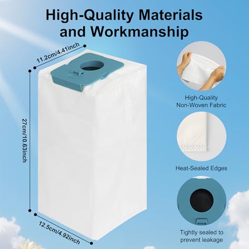 10 Pack VCA-ADB953 Dust Bag for Samsung BESPOKE Jet Cordless Stick Vacuum Cleaner, 2.6L Large Capacity Disposable Replacement Bags Compatible with VS20A95923B/AA, VS20A95923N/AA, VS20A95923W/AA - size: 10 pack