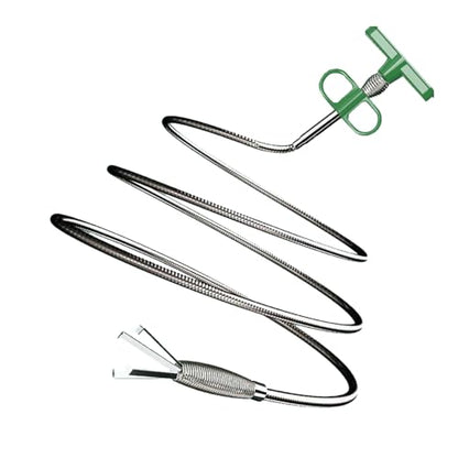 76 inch Drain Clog Remover，Drain Snake - Flexible Grabber Claw Pick Up Reacher Tool for Home Sink, Bathroom Tub,Drain, Toilet, Tight Spaces - color: Green, style: 76 IN