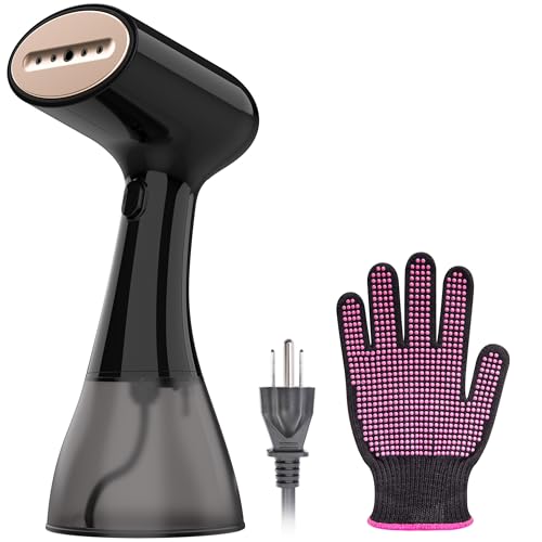 GS01 Handheld Clothes Steamer, 400ml Large Water Tank 1500W Fast Heat Up Portable Travel Wrinkle Remover - color: Black