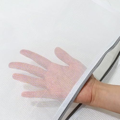 Non-Fluorescent Mesh Laundry Bags 20 x 23.5 in, 4-Pack – Large Zippered Laundry Wash Bags for Clothes, Durable Mesh Bags for Washing Machine