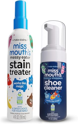 Miss Mouth's Stain Treater & Messy Steppers Shoe Cleaner Stain Remover Duo - style: Combo Pack