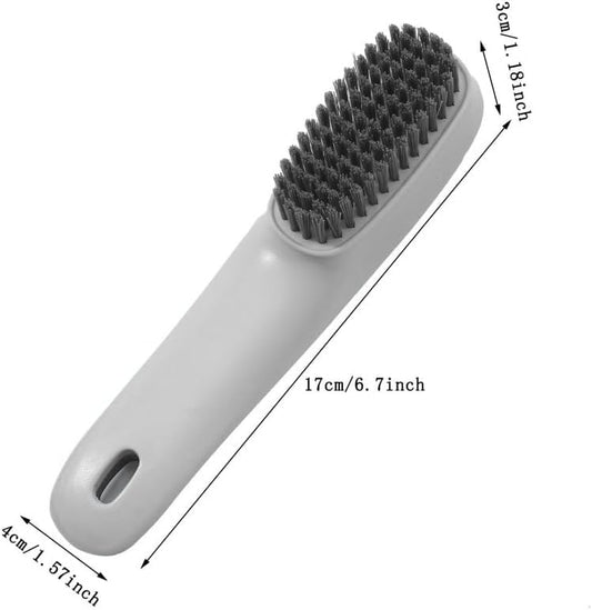 1 Pack Shoes Cleaning Brush, Handheld Scrubbing Brush–Multifunctional Cleaning Tools for Shoes, Laundry, Tile, Bathtub-Grey - color: Gray