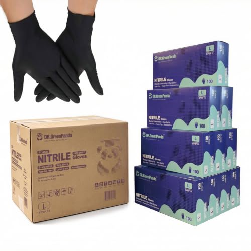Dr.GreenPanda Nitrile Exam Disposable Gloves 3mil Food Safe Powder Free