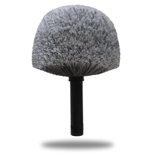 Grey Corner Cobweb Duster Head Brush - High Efficiency Twist-On Spider Web Brush Cleaning Tool for Indoor & Outdoor Cleaning, Compatible with Standard Acme Threaded Poles -1 Pack - style: 1 Pack