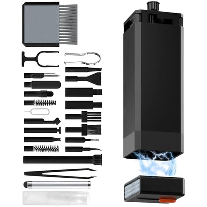 32-in-1 Keyboard Cleaning Kit iPhone Charging Port Speaker Cleaner - color: Black