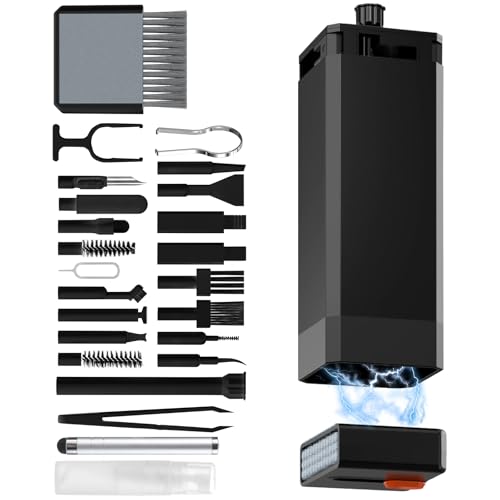 32-in-1 Keyboard Cleaning Kit iPhone Charging Port Speaker Cleaner - color: Black
