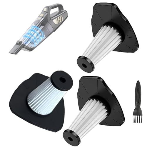 3Pack Hepa Filters Replacement Compatible with CKIKH Handheld Vacuum Cordless, Model LT-151ET, Washable Filters Also Compatible with BQYPOWER 151 Vacuum.