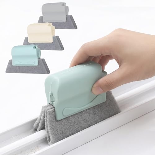Window Track Cleaner, 3-Pack Cleaning Tools Handheld Cleaning Kit