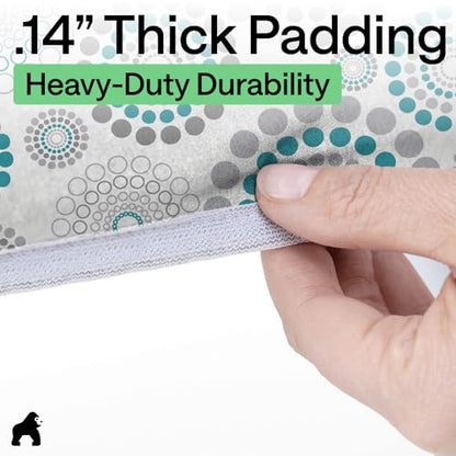 GORILLA GRIP Padded Ironing Board Cover, 15x54 Spiral - color: Spiral: Gray/White/Turquoise, size: 15" X 54"