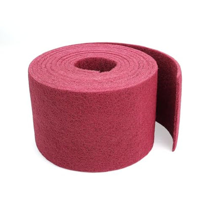 Maroon General Purpose Scuff Pads, Scuffing, Scouring Pad, Sanding, Paint Primer Prep Scratch - Surface Preparation Pad Car Auto Body Woodworking 7447-Premium, 6 Inches * 15 Feet - color: Maroon, style: 6 Inches*15 Feet