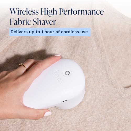 Nori Trim Fabric Shaver - Lint Remover for Clothes & Furniture - White - color: White