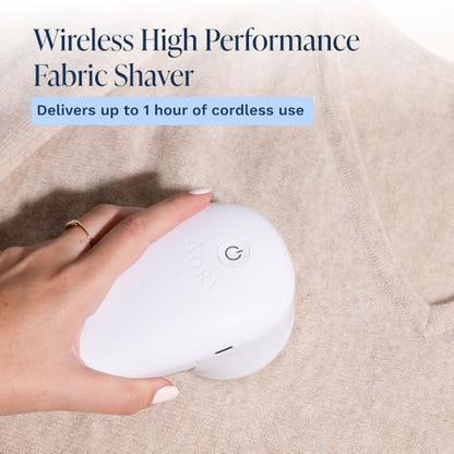 Nori Trim Fabric Shaver - Lint Remover for Clothes & Furniture - White - color: White
